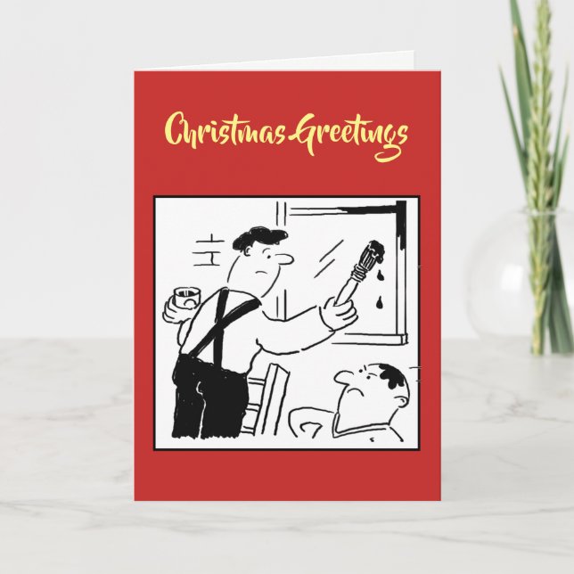 Carte de Noël du peintre et décorateur (Devant)