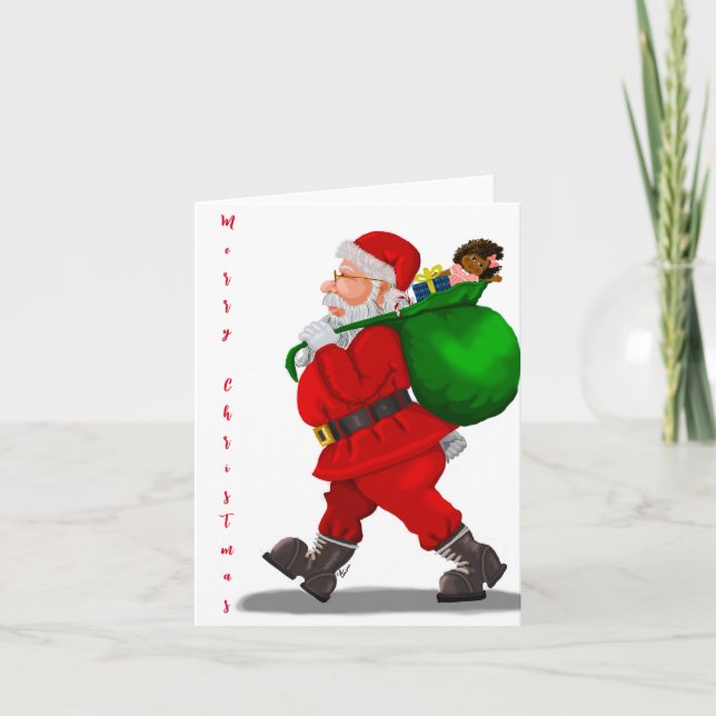 Carte de Noël du Père Noël (Devant)