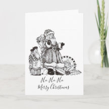 Carte de Noël du Père Noël
