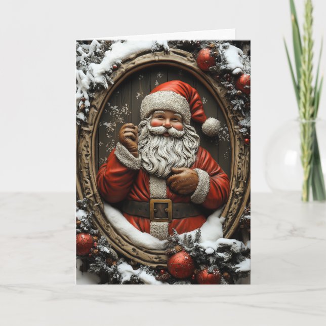 Carte de Noël du Père Noël (Devant)