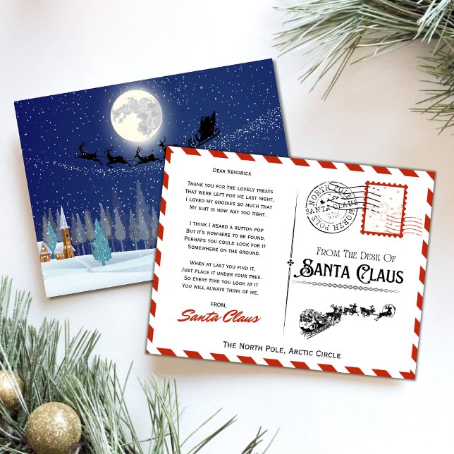 Carte de Noël du Père Noël (Créateur téléchargé)