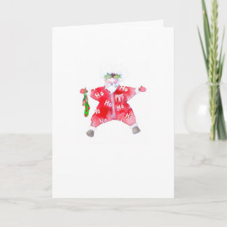 Carte de Noël du Père Noël Ho Ho Ho