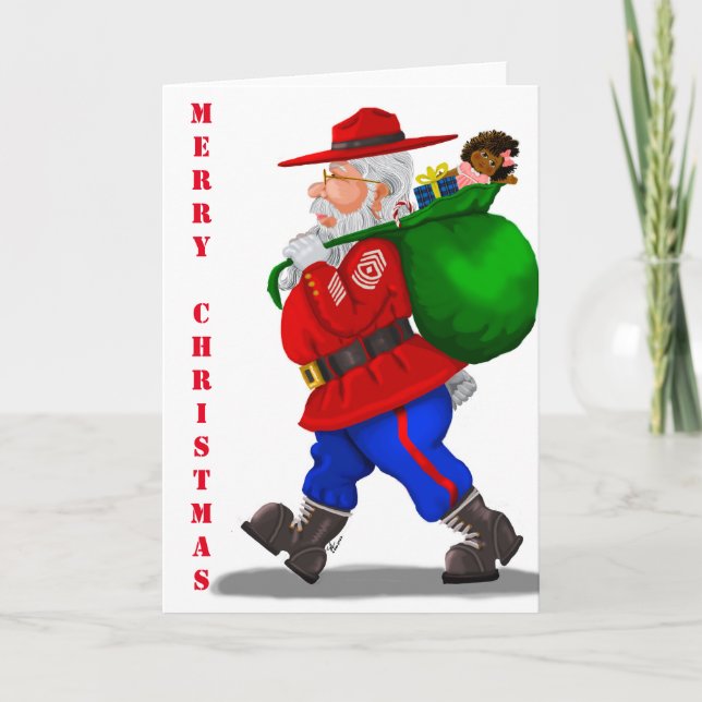Carte de Noël du Père Noël militaire (Devant)