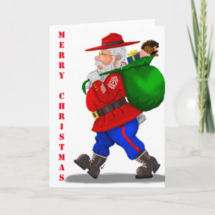 Carte de Noël du Père Noël militaire