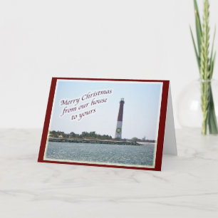 Carte de Noël du phare Barnegat