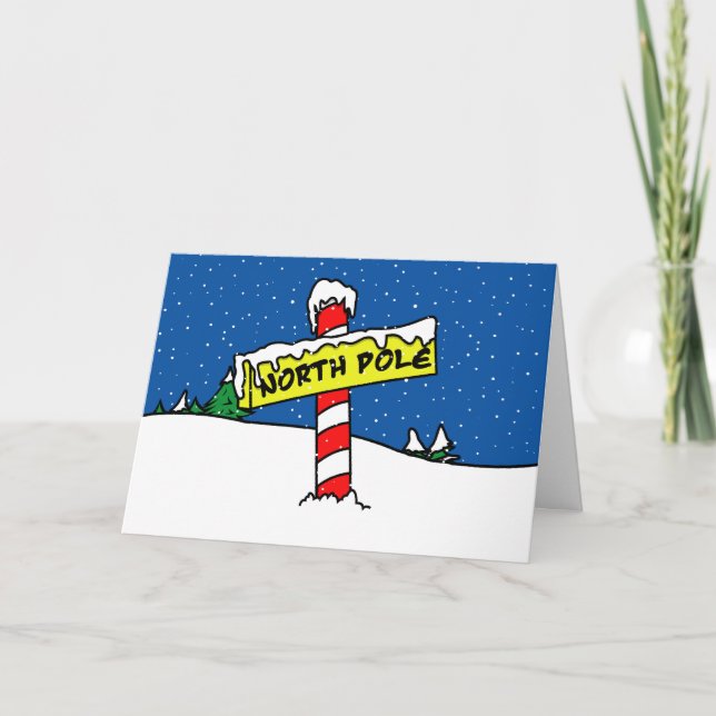 Carte de Noël du Pôle Nord (Devant)