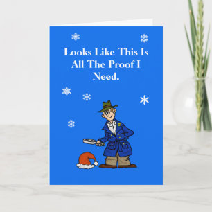 Carte de Noël du policier