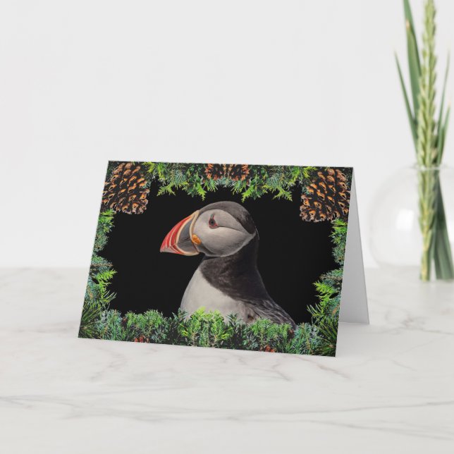 Carte de Noël du Puffin de l'Atlantique (Devant)