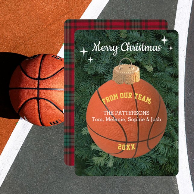 Carte de Noël du ventilateur de basket-ball (Créateur téléchargé)