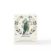 Carte de Noël d'un avocat pour un client