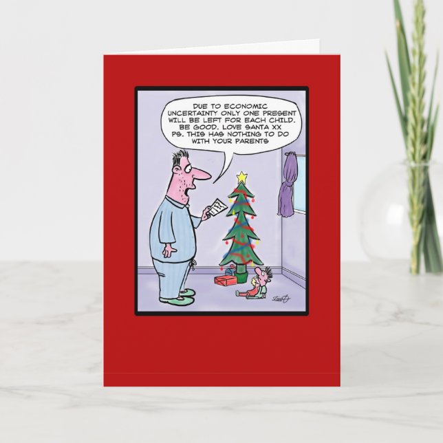 Carte de Noël économique (Devant)