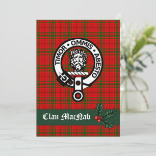 Carte de Noël écossaise Clan MacNab