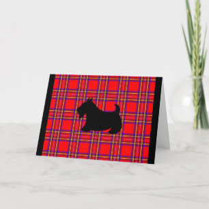 Carte de Noël écossaise Terrier
