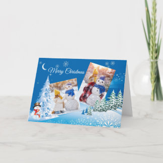 Carte de Noël éditable avec photos personnelles