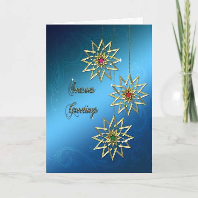 Carte de Noël élégante Joyeuses Fêtes (Devant)