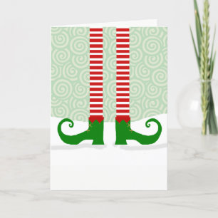 Carte de Noël Elf Legs