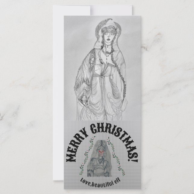 Carte de Noël Elvish (Devant)