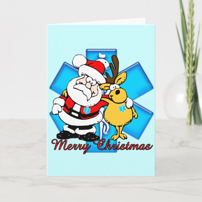 Carte de Noël EMT Père Noël (Devant)