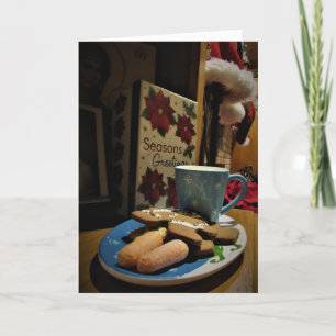 Carte de Noël « En attendant le Père Noël... »