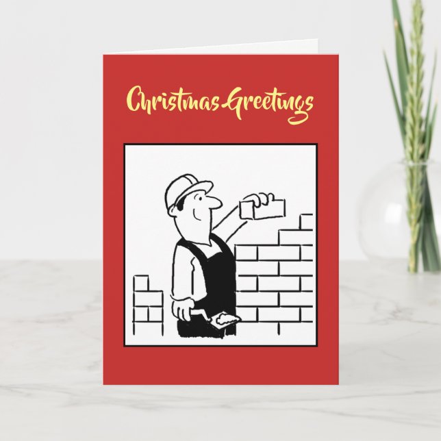 Carte de Noël en brique (Devant)