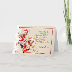 Carte de Noël en carton Country Faux