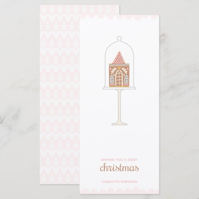 Carte de Noël en pain d'épices (Devant / Derrière)