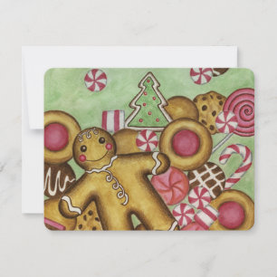 Carte de Noël en pain d'épices