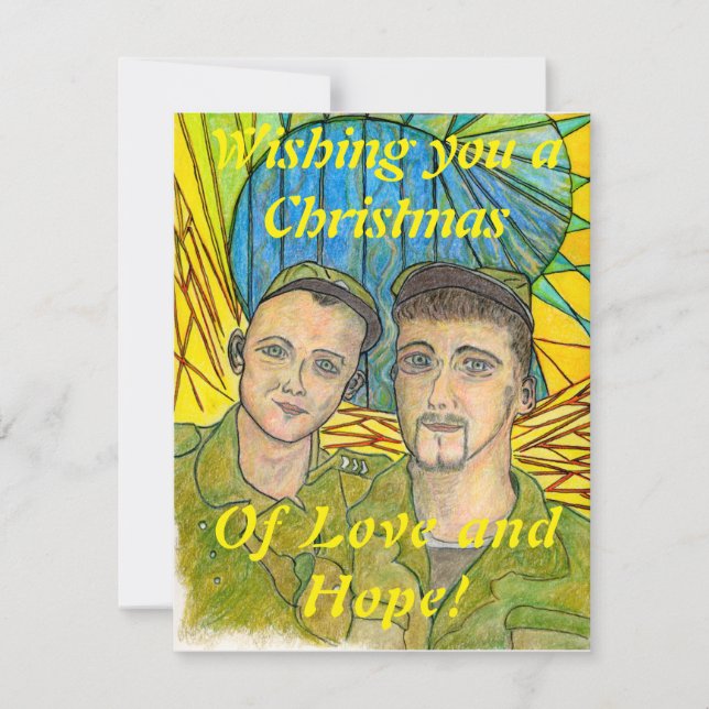 Carte de Noël en soutien aux organisations caritat (Devant)
