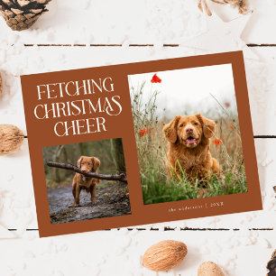 Carte de Noël en terre cuite pour chien - Récupére