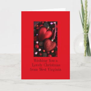 Carte de Noël en Virginie-Occidentale, spécifique 