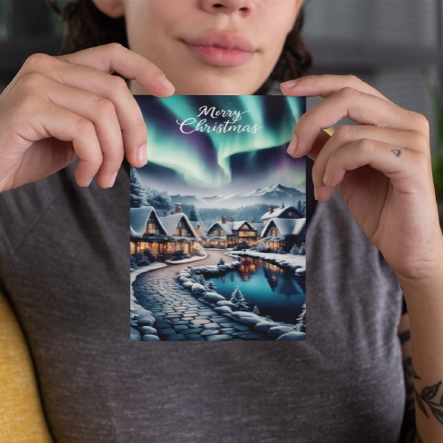 Carte de Noël Enchantée sur le Paysage Hivernal (Créateur téléchargé)
