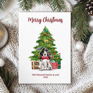 Carte de Noël espagnole anglaise