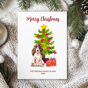 Carte de Noël espagnole anglaise