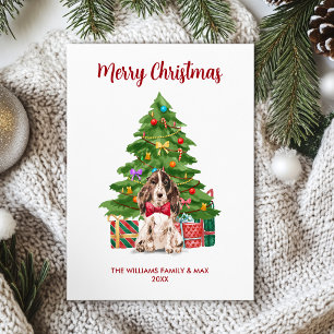 Carte de Noël espagnole anglaise