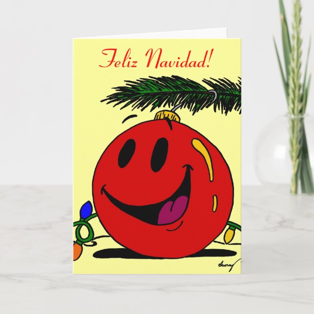 Carte de Noël espagnole Feliz Navidad (Devant)