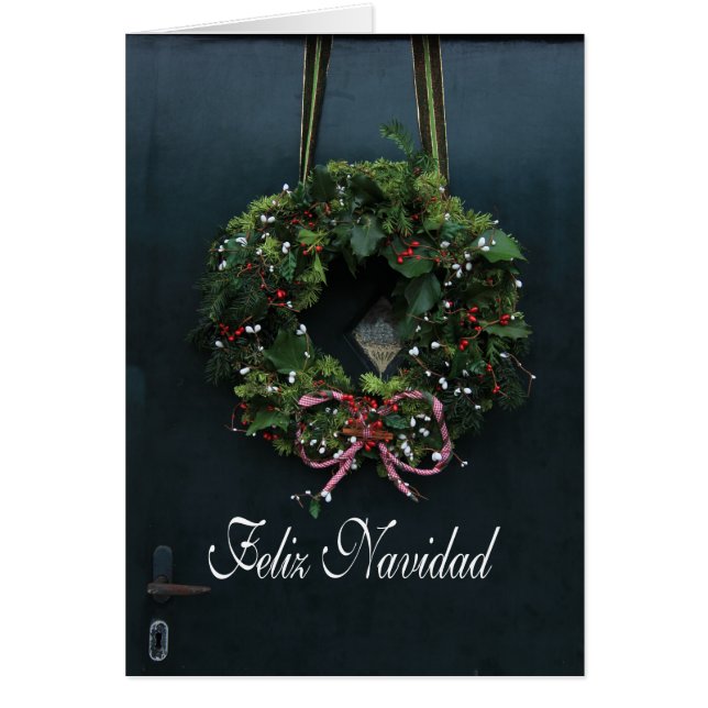 Carte de Noël espagnole Feliz Navidad (Devant)