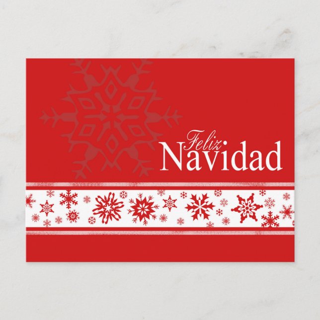 Carte de Noël espagnole Feliz Navidad (Devant)