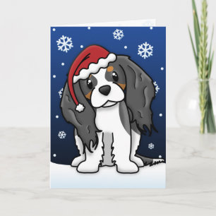 Carte de Noël espagnole Kawaii Tricolor Cavalier