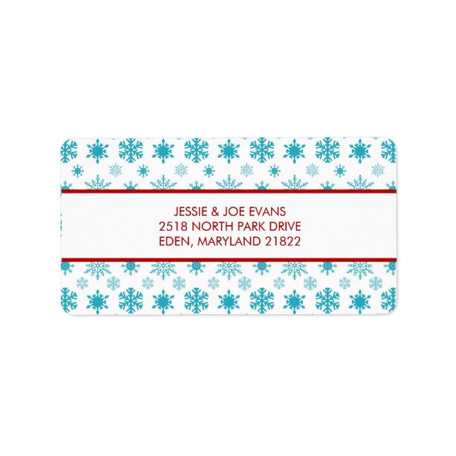 Carte de Noël Étiquettes de adresse (Devant)
