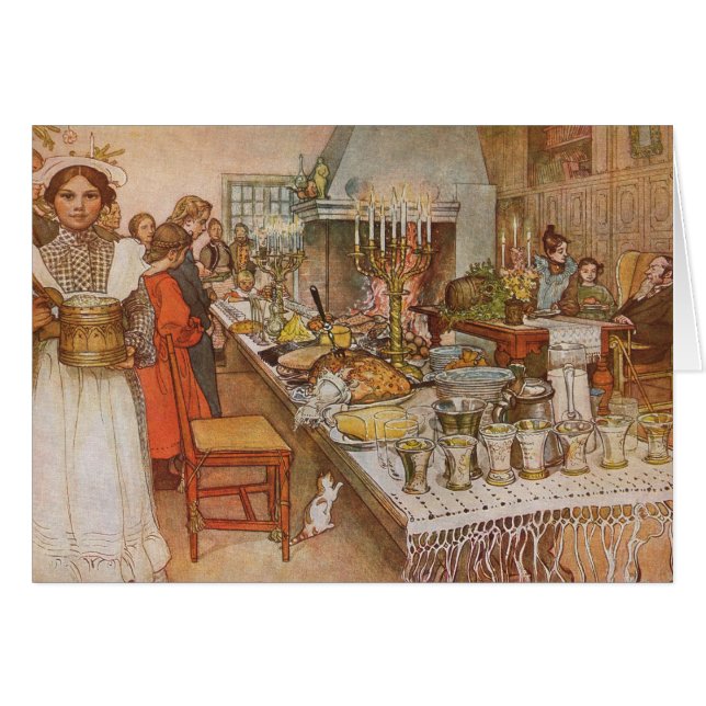 Carte de Noël Eve Carl Larsson 1904 (Devant horizontal)