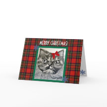 Carte de Noël Exotique Chat Long-Haired