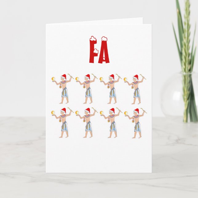 Carte de Noël Fa Ra Ra Ra Ra Ra (Devant)