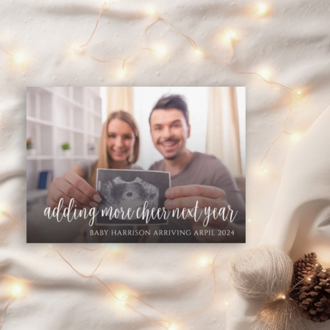 Carte de Noël Faire-part de grossesse en couple (Créateur téléchargé)