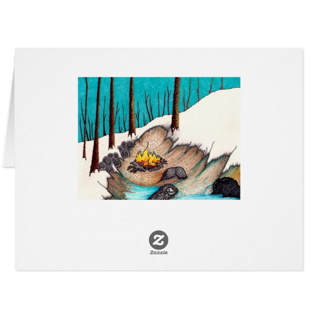 Carte de Noël faite sur commande de Sharpie (Dos Horizontal)