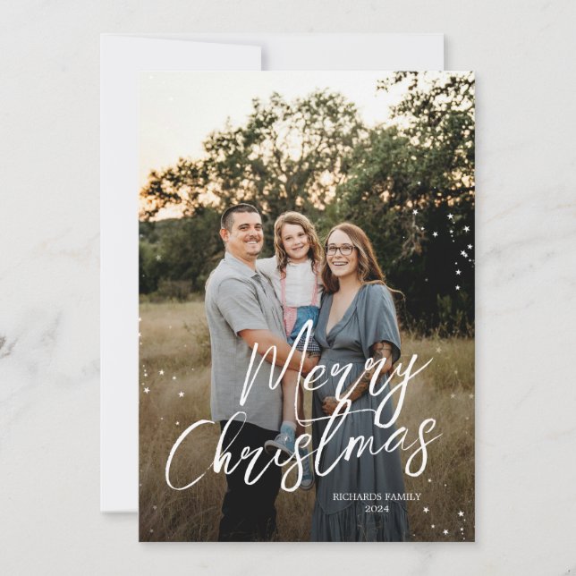 Carte de Noël Familiale (Devant)