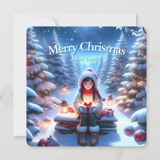 Carte de Noël fantastique (Devant)