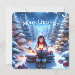 Carte de Noël fantastique