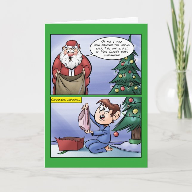 Carte de Noël fausse de sac (Devant)