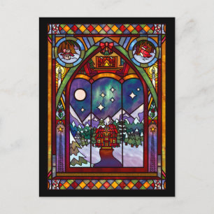 Carte de Noël Fenêtres d'Hiver