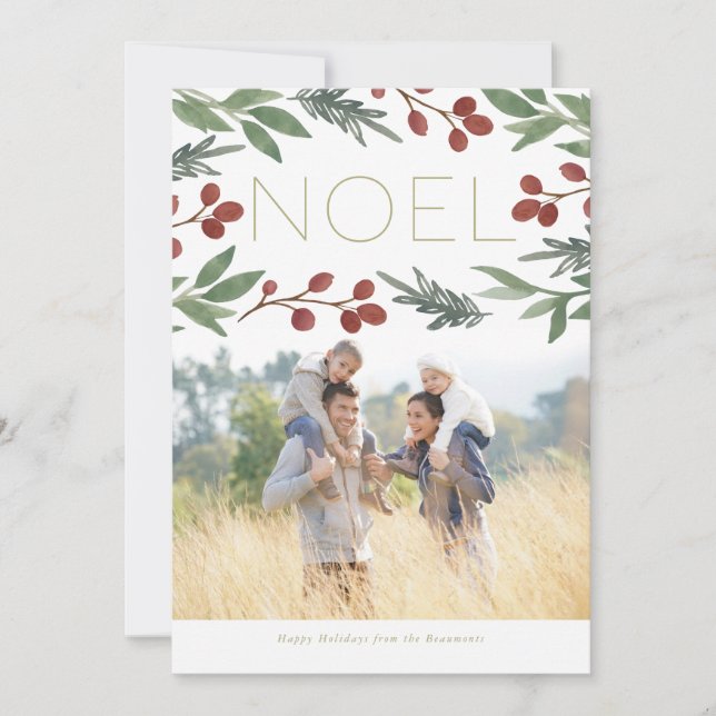 Carte de Noël festive Noel, carte photo (Devant)